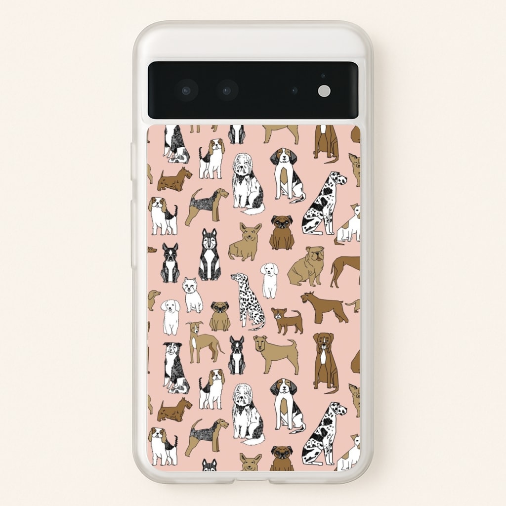 Dog Breeds - Animal Pattern - Pattern Phone Case for Google Pixel 6