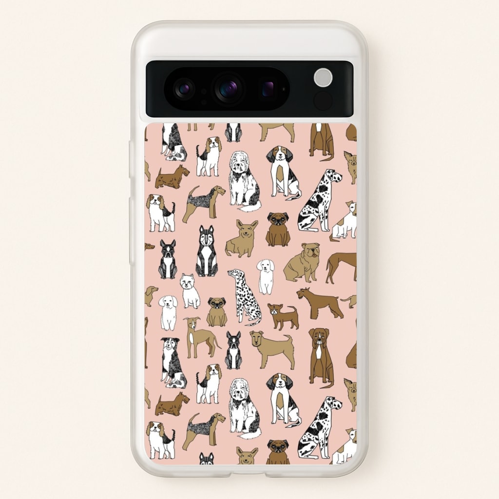 Dog Breeds - Animal Pattern - Pattern Phone Case for Google Pixel 8 Pro