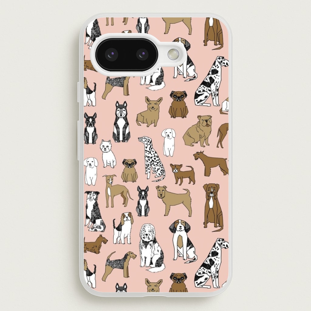 Dog Breeds - Animal Pattern - Pattern Phone Case for Google Pixel 9a