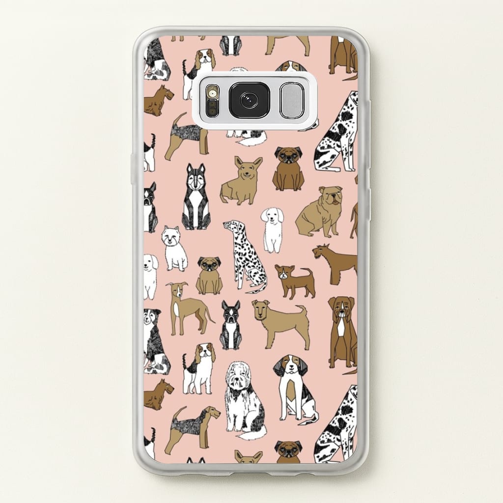 Dog Breeds - Animal Pattern - Pattern Phone Case for Galaxy S8 Plus