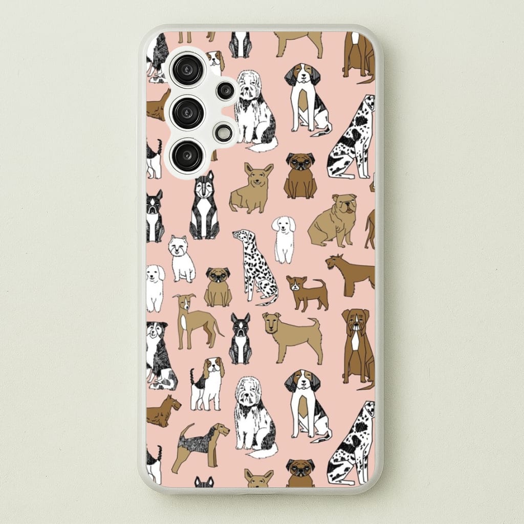 Dog Breeds - Animal Pattern - Pattern Phone Case for Galaxy A13