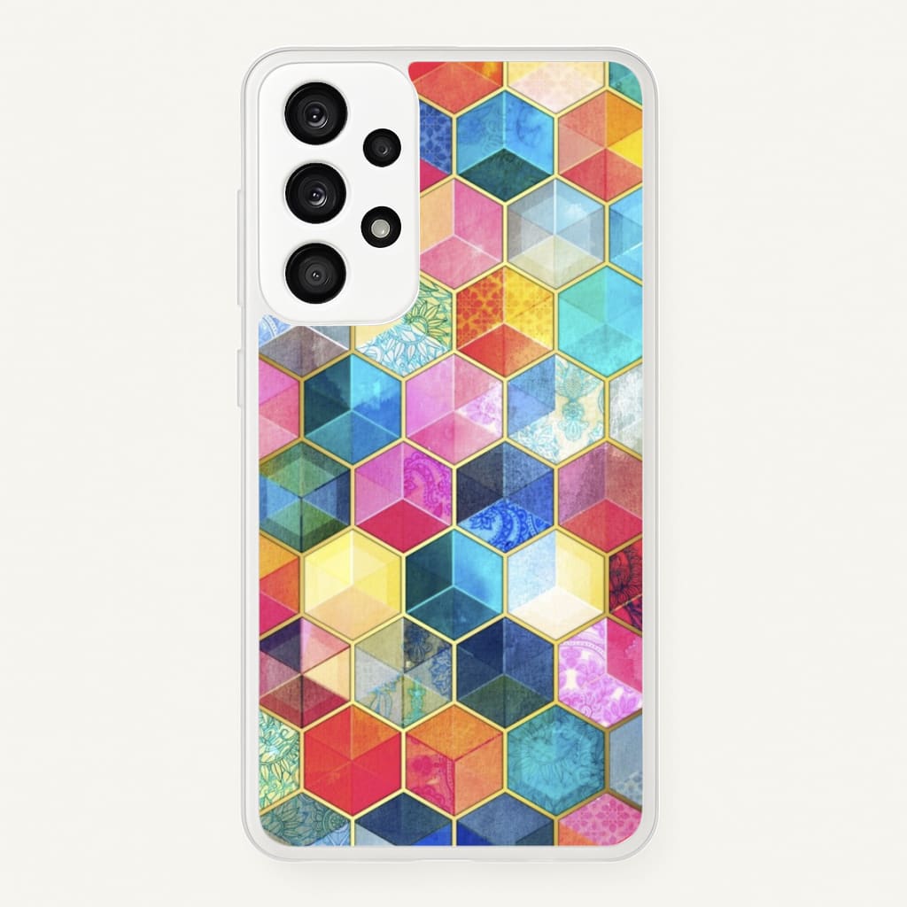 Colourful Honeycomb Pattern - Pattern Phone Case for Galaxy A53