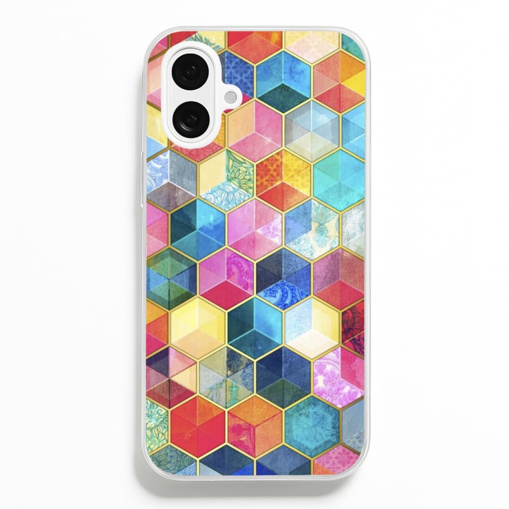 Colourful Honeycomb Pattern Phone Case