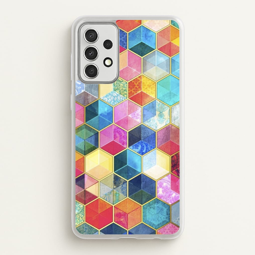 Colourful Honeycomb Pattern - Pattern Phone Case for Galaxy A52 / A52s