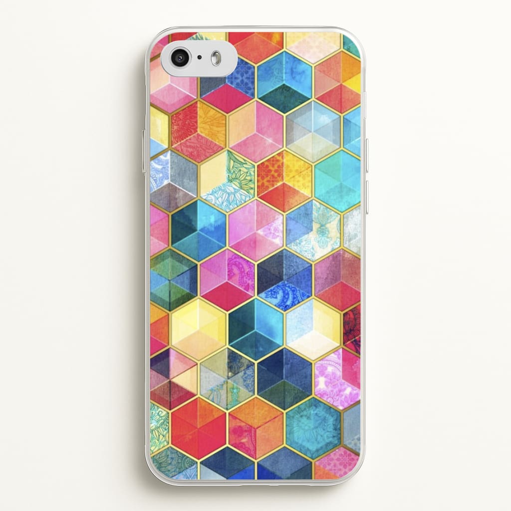 Colourful Honeycomb Pattern - Pattern Phone Case for iPhone 5 / 5s / SE 2016