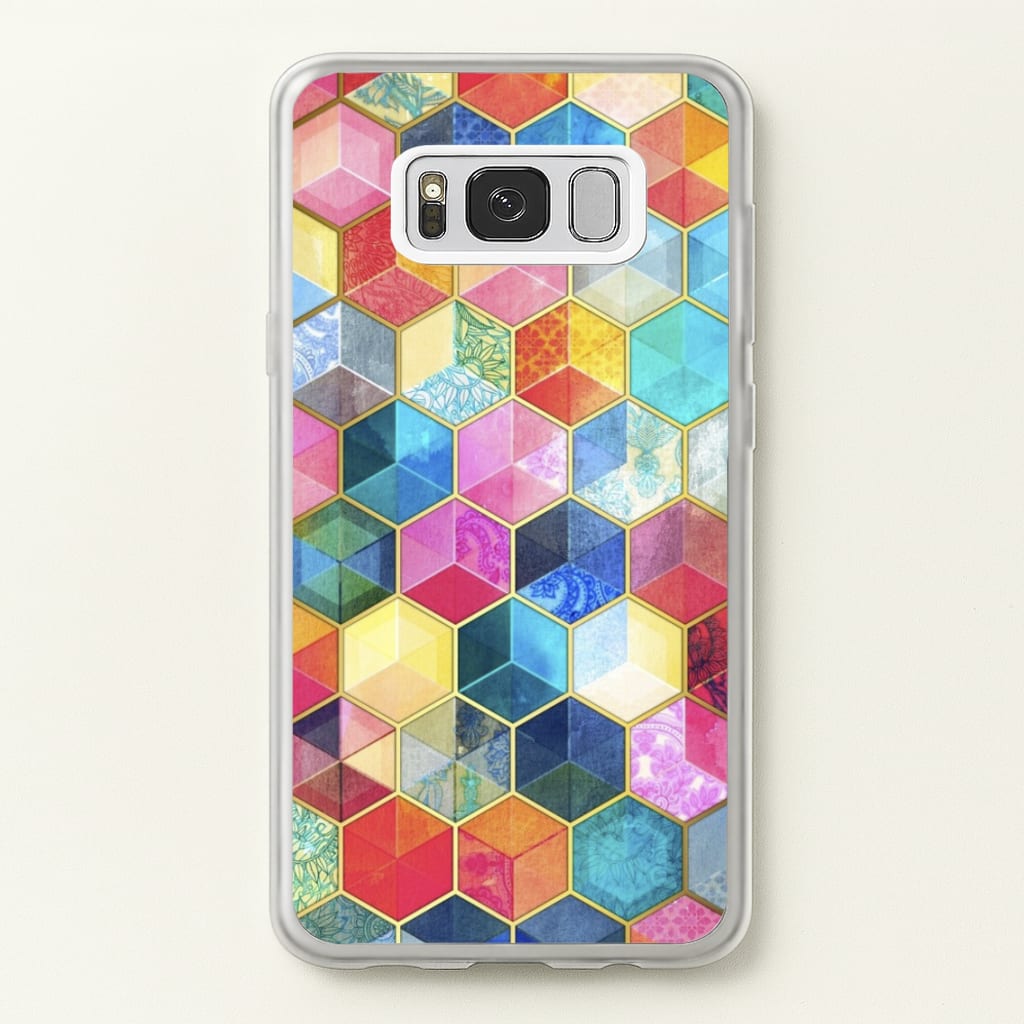Colourful Honeycomb Pattern - Pattern Phone Case for Galaxy S8