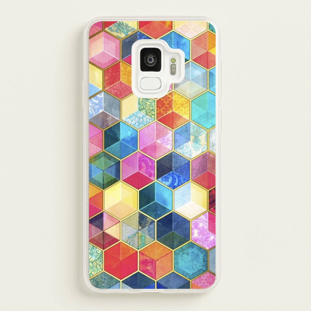 Colourful Honeycomb Pattern - Pattern Phone Case for Galaxy S9