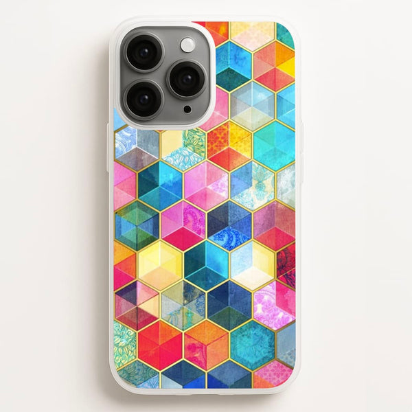 Colourful Honeycomb Pattern - Pattern Phone Case for iPhone 11 Pro