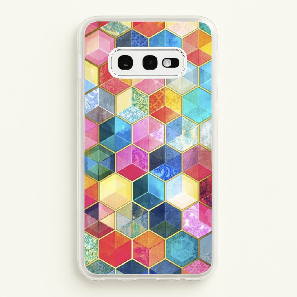Colourful Honeycomb Pattern - Pattern Phone Case for Galaxy S10e