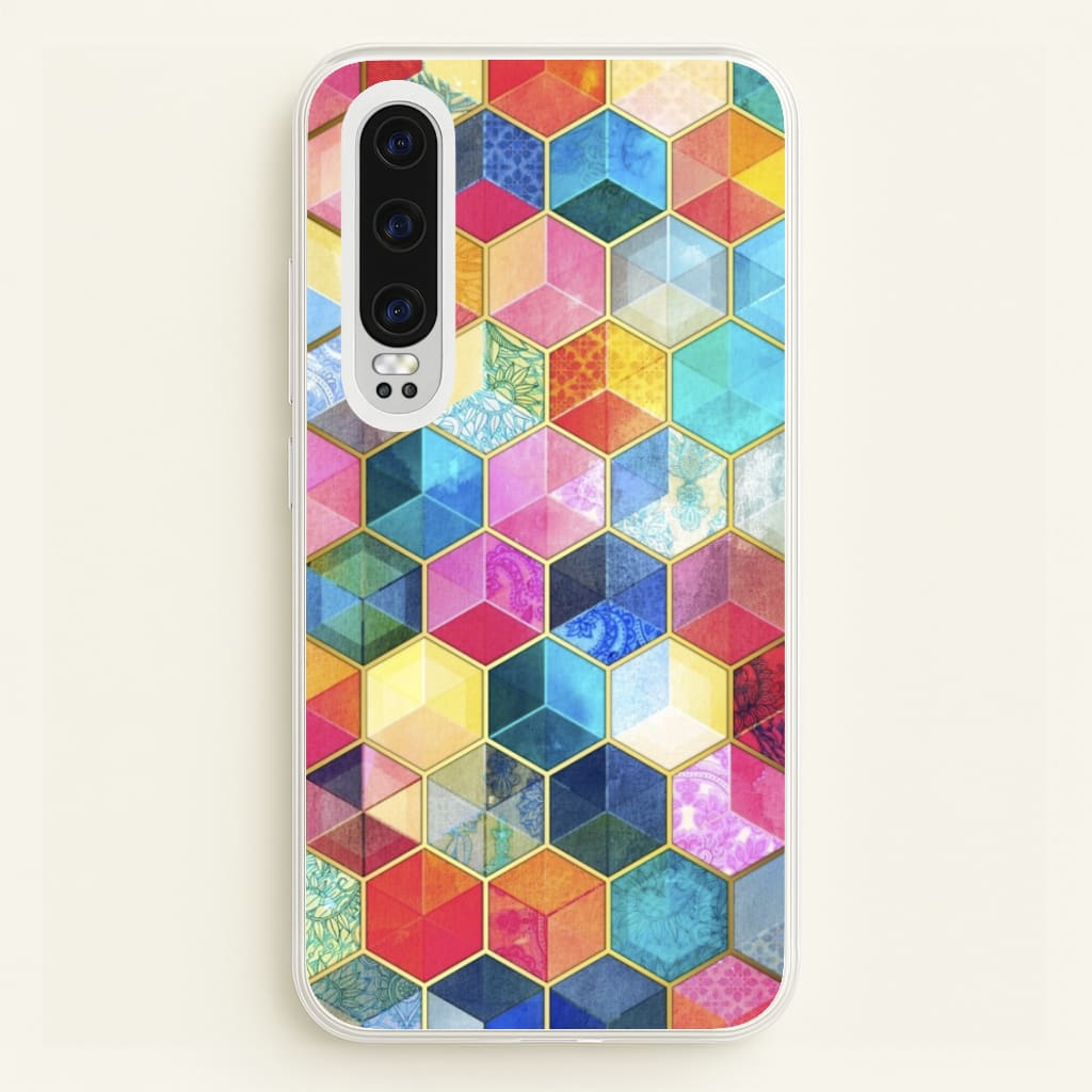 Colourful Honeycomb Pattern - Pattern Phone Case for Huawei P30