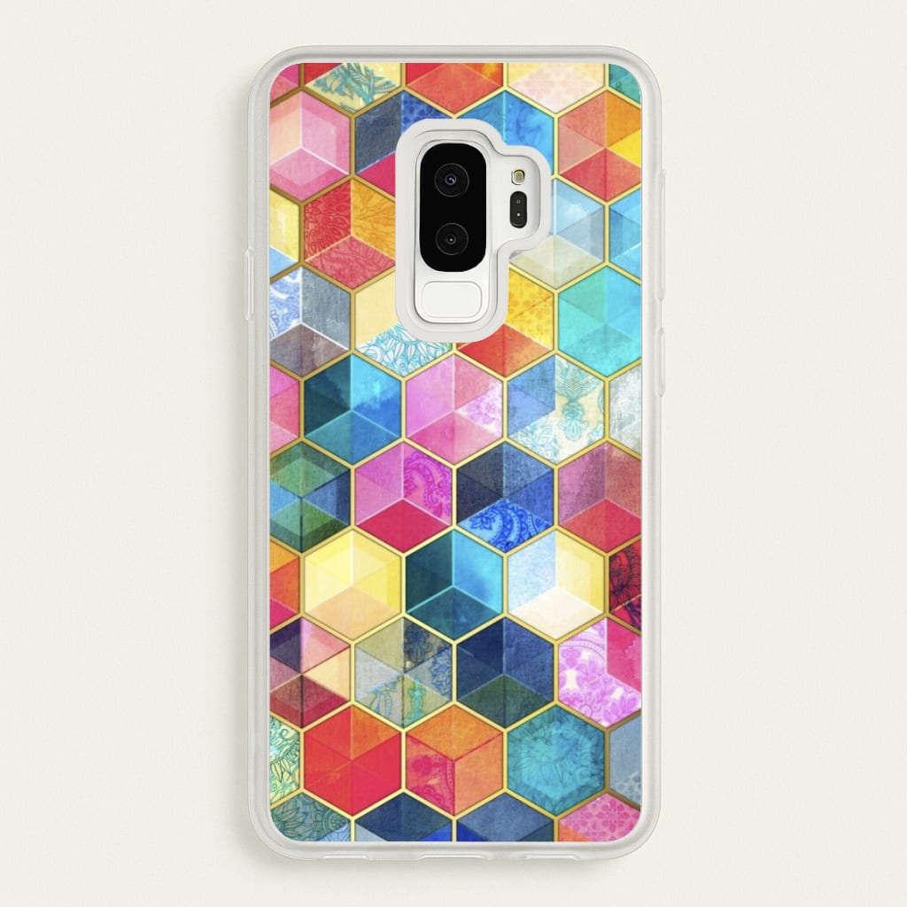 Colourful Honeycomb Pattern - Pattern Phone Case for Galaxy S9 Plus