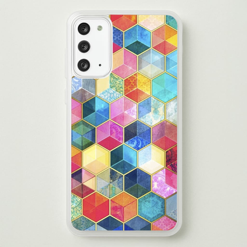 Colourful Honeycomb Pattern - Pattern Phone Case for Galaxy Note 20