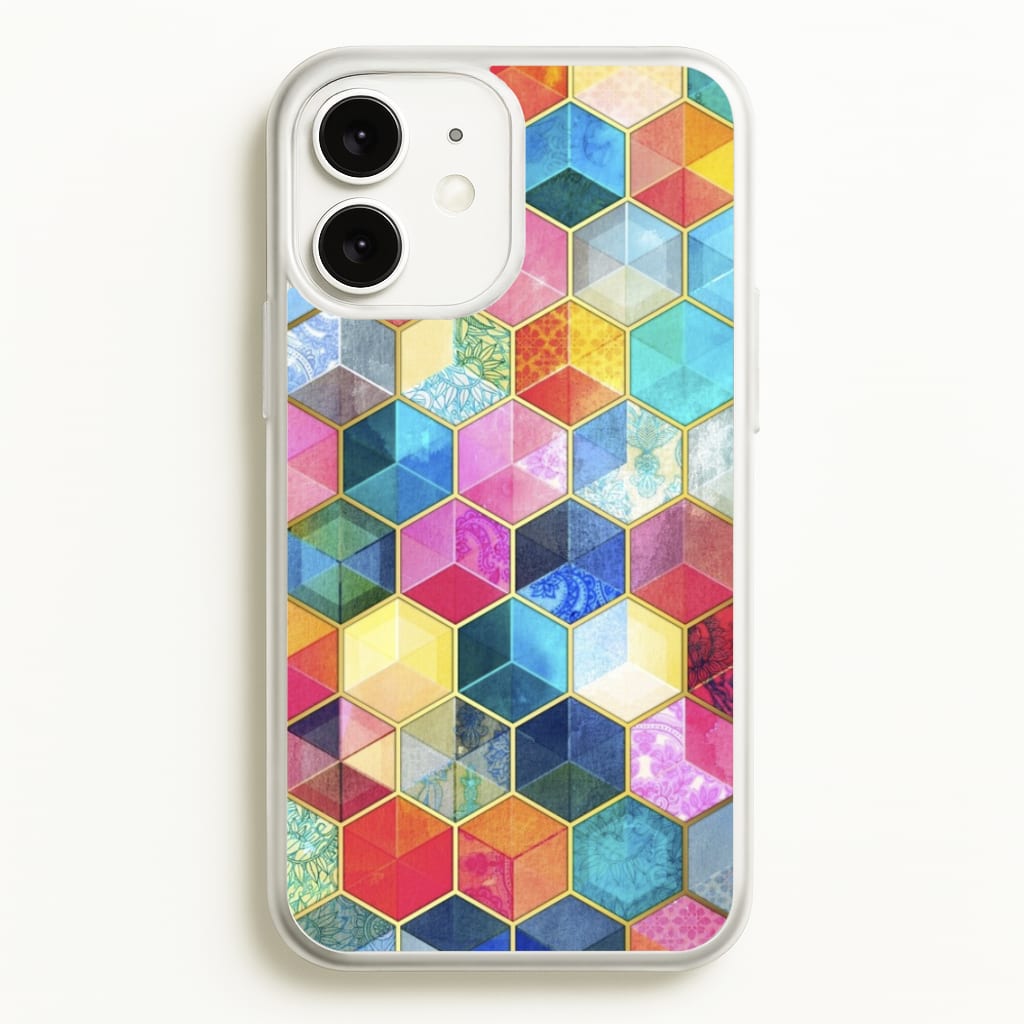 Colourful Honeycomb Pattern - Pattern Phone Case for iPhone 11
