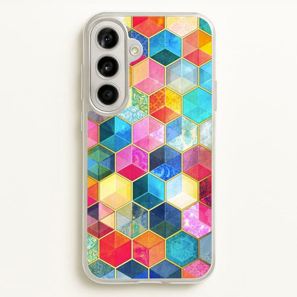 Colourful Honeycomb Pattern - Pattern Phone Case for Galaxy A56