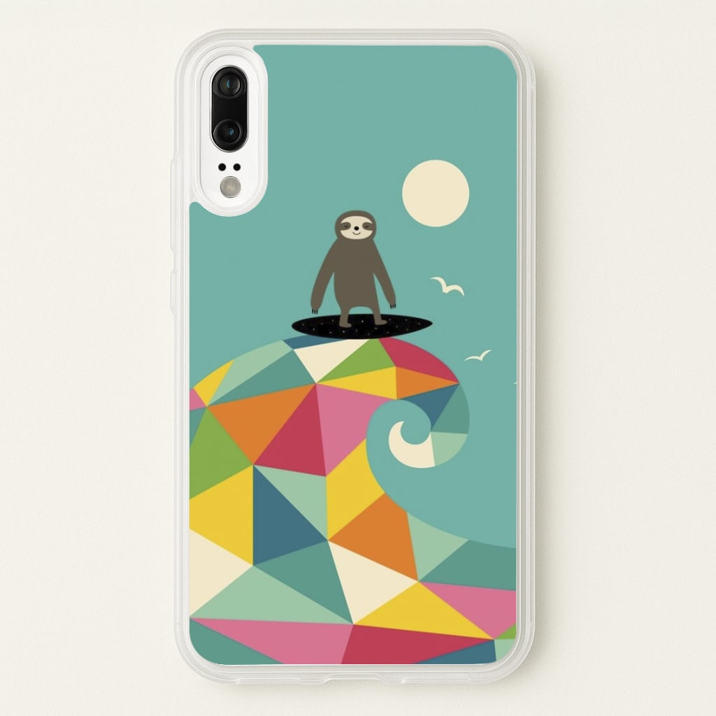 Surfing Sloth - Animal Phone Case for Huawei P20