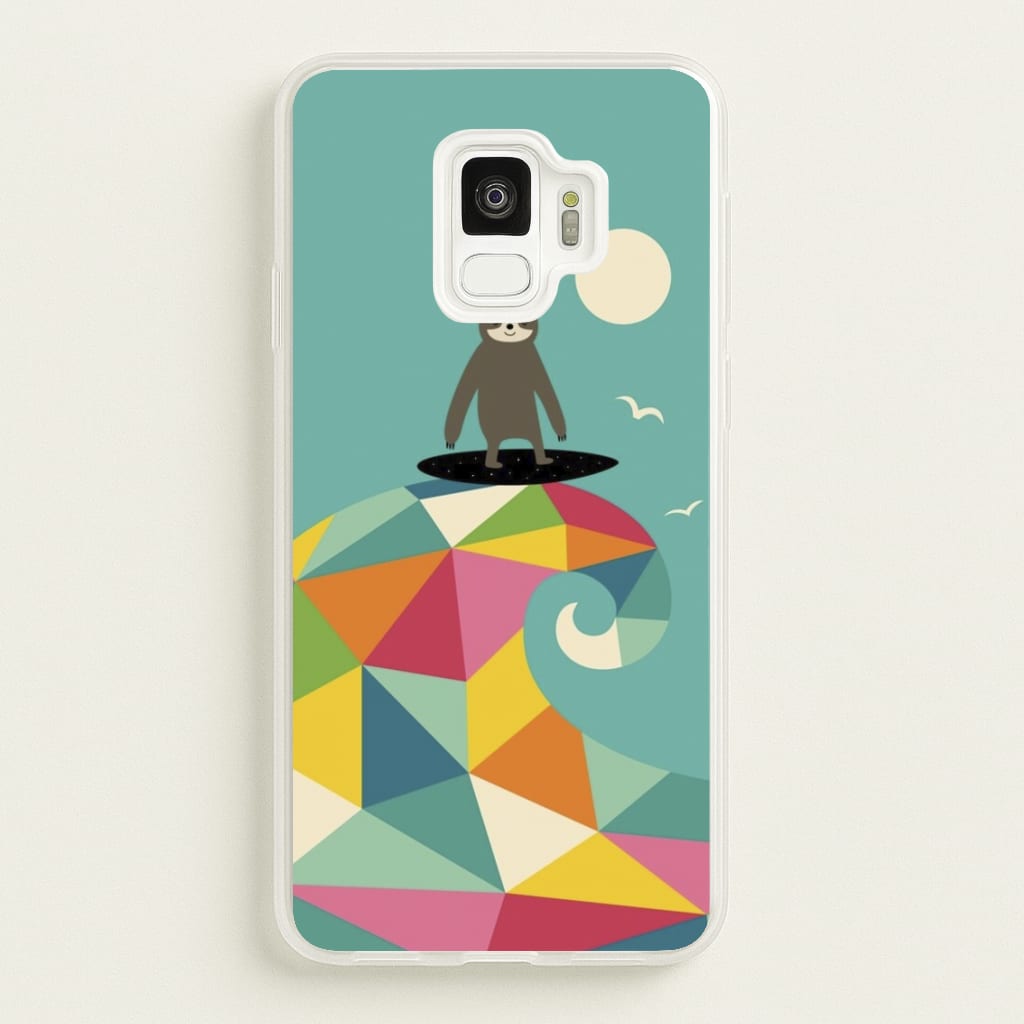Surfing Sloth - Animal Phone Case for Galaxy S9