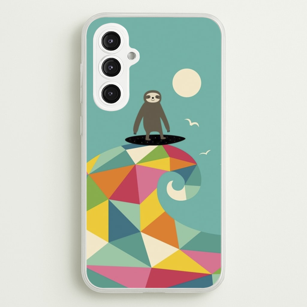 Surfing Sloth - Animal Phone Case for Galaxy S23FE