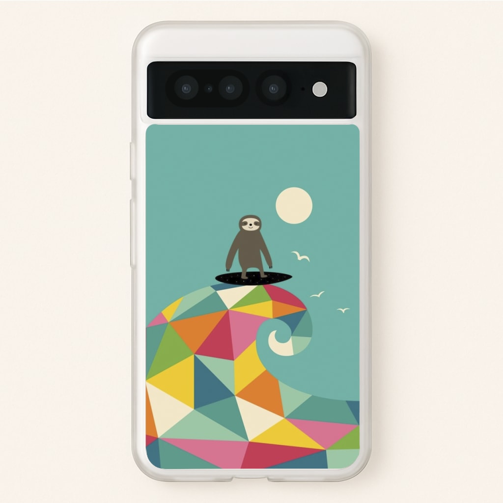 Surfing Sloth - Animal Phone Case for Google Pixel 7 Pro