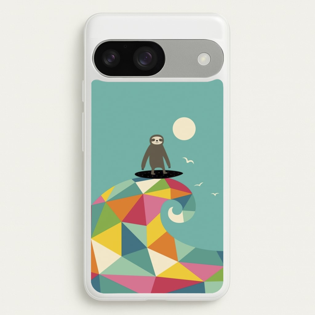 Surfing Sloth - Animal Phone Case for Google Pixel 9 / 9 Pro