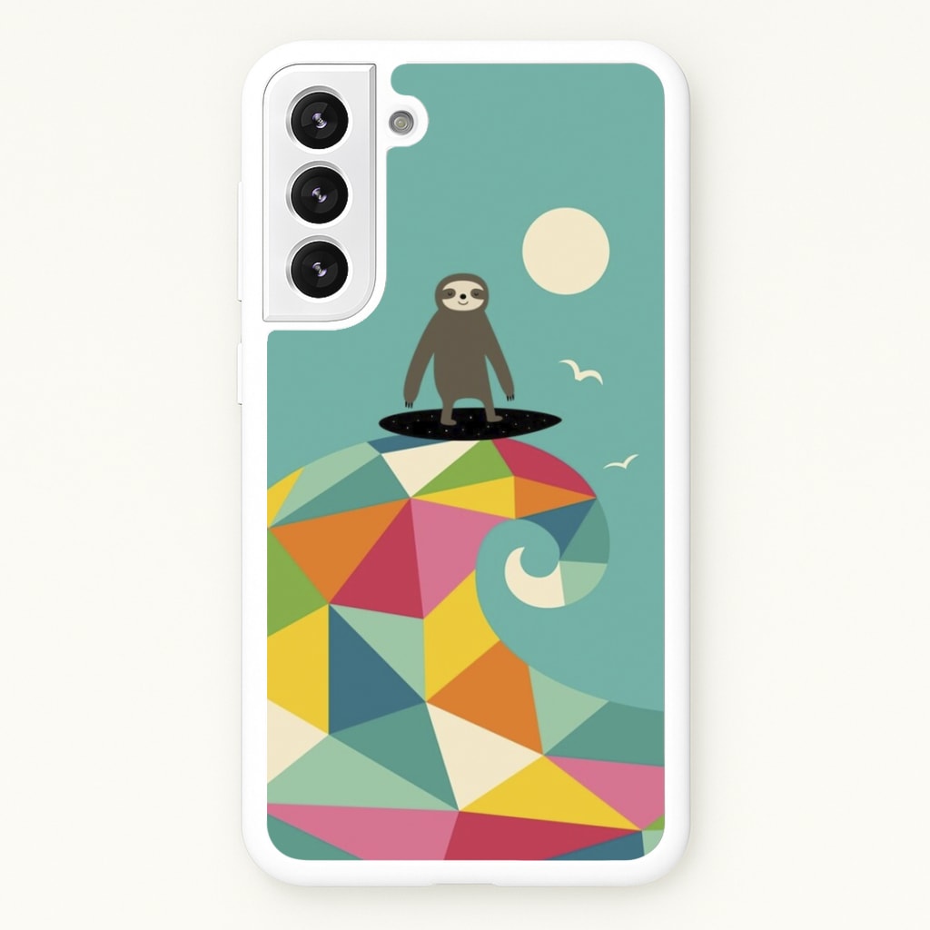 Surfing Sloth - Animal Phone Case for Galaxy S22 Plus