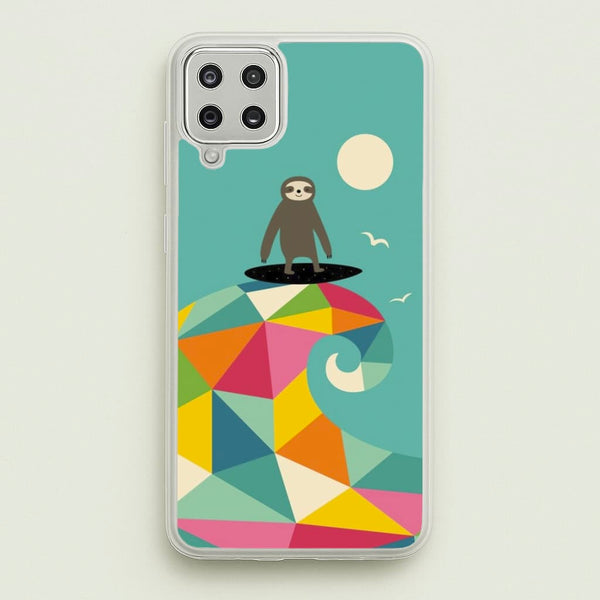Surfing Sloth - Animal Phone Case for Galaxy A12