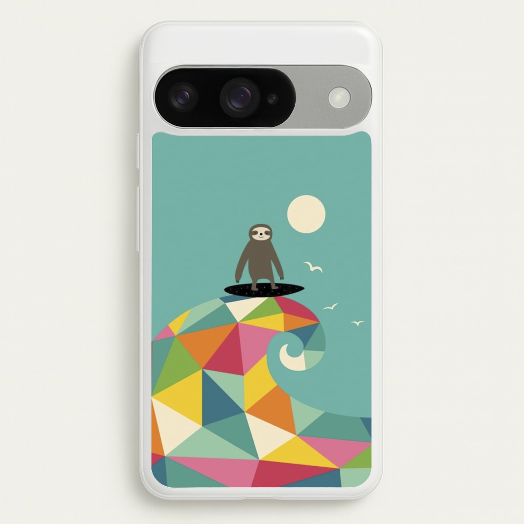 Surfing Sloth Phone Case for Google Pixel 10 / 10 Pro
