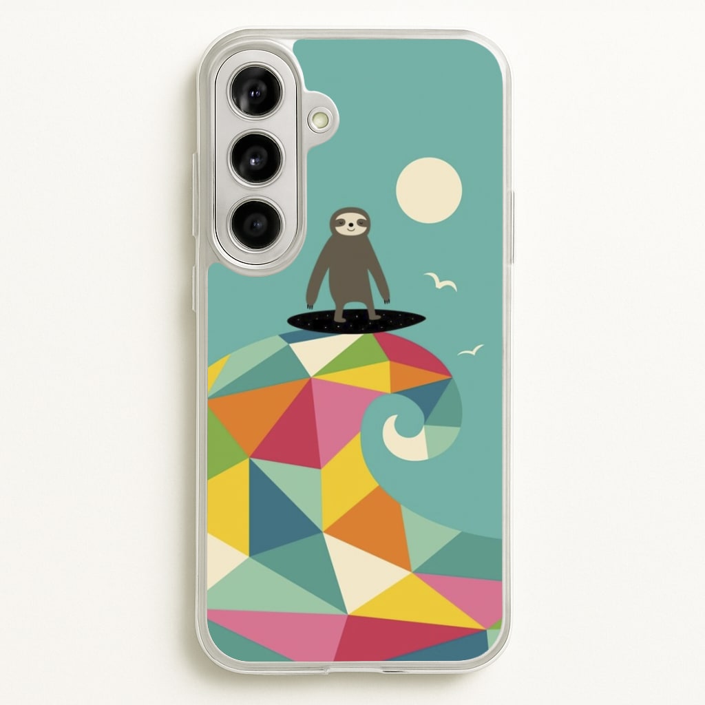 Surfing Sloth - Animal Phone Case for Galaxy A56