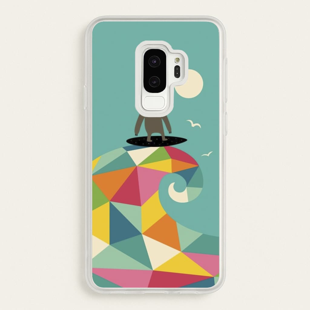 Surfing Sloth - Animal Phone Case for Galaxy S9 Plus