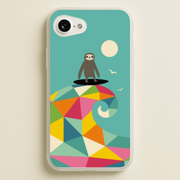Surfing Sloth - Animal Phone Case for iPhone 16e