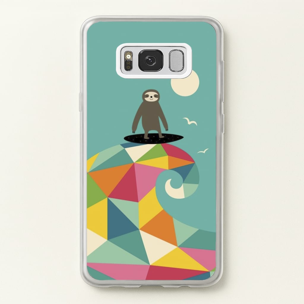 Surfing Sloth - Animal Phone Case for Galaxy S8