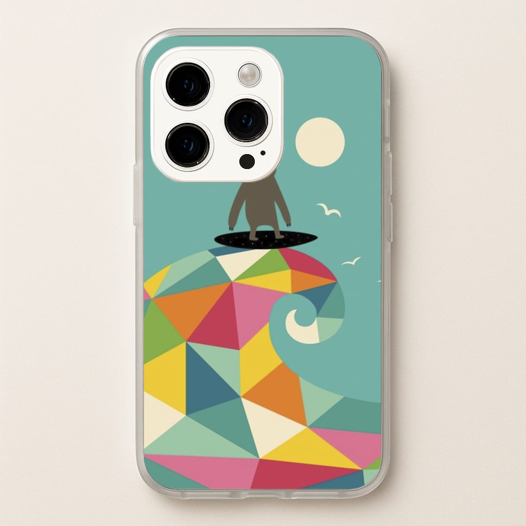 Surfing Sloth - Animal Phone Case for iPhone 14 Pro
