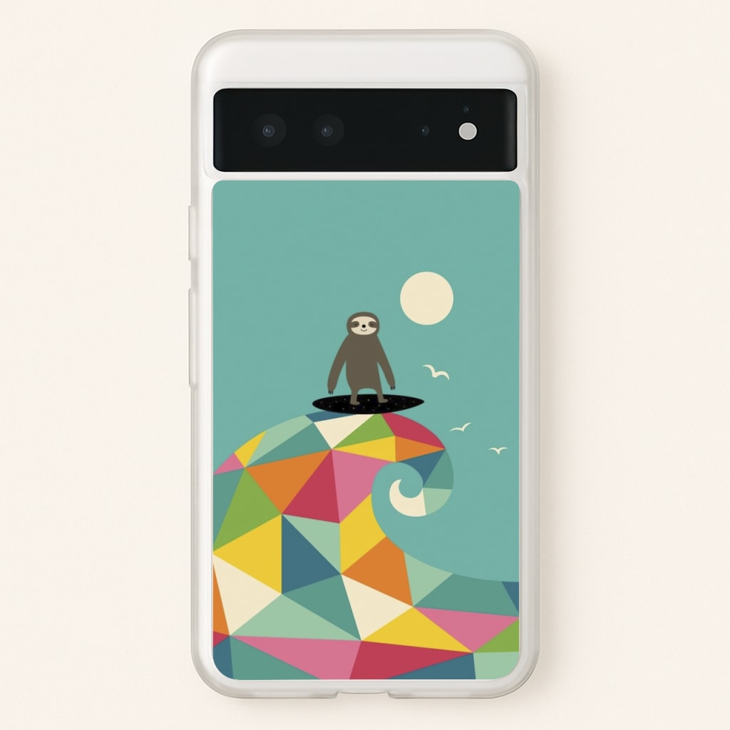 Surfing Sloth - Animal Phone Case for Google Pixel 6