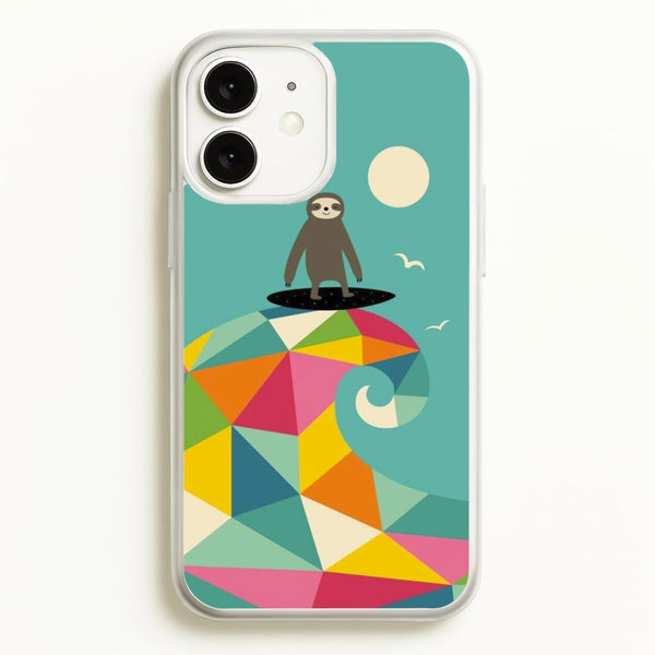Surfing Sloth - Animal Phone Case for iPhone 11