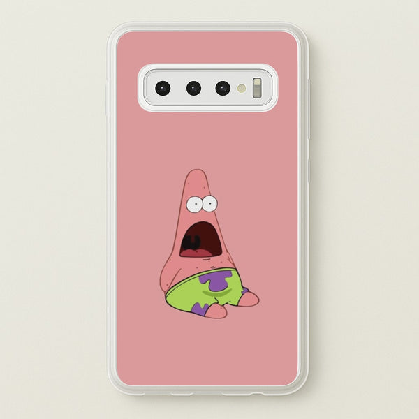 Surprised Patrick - Spongebob Phone Case for Galaxy S10