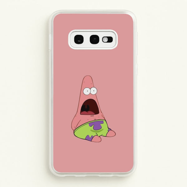 Surprised Patrick - Spongebob Phone Case for Galaxy S10e