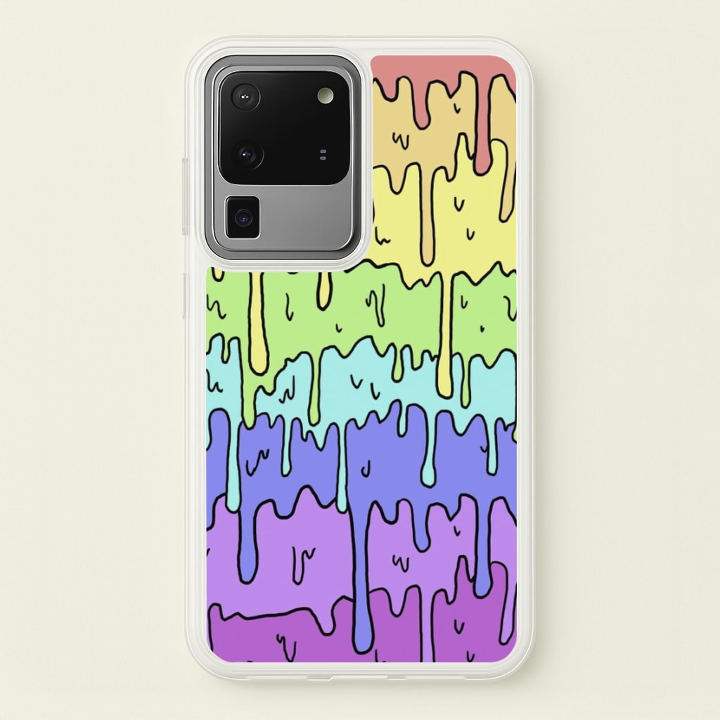 Dripping Rainbow - Pattern Phone Case for Galaxy S20 Ultra