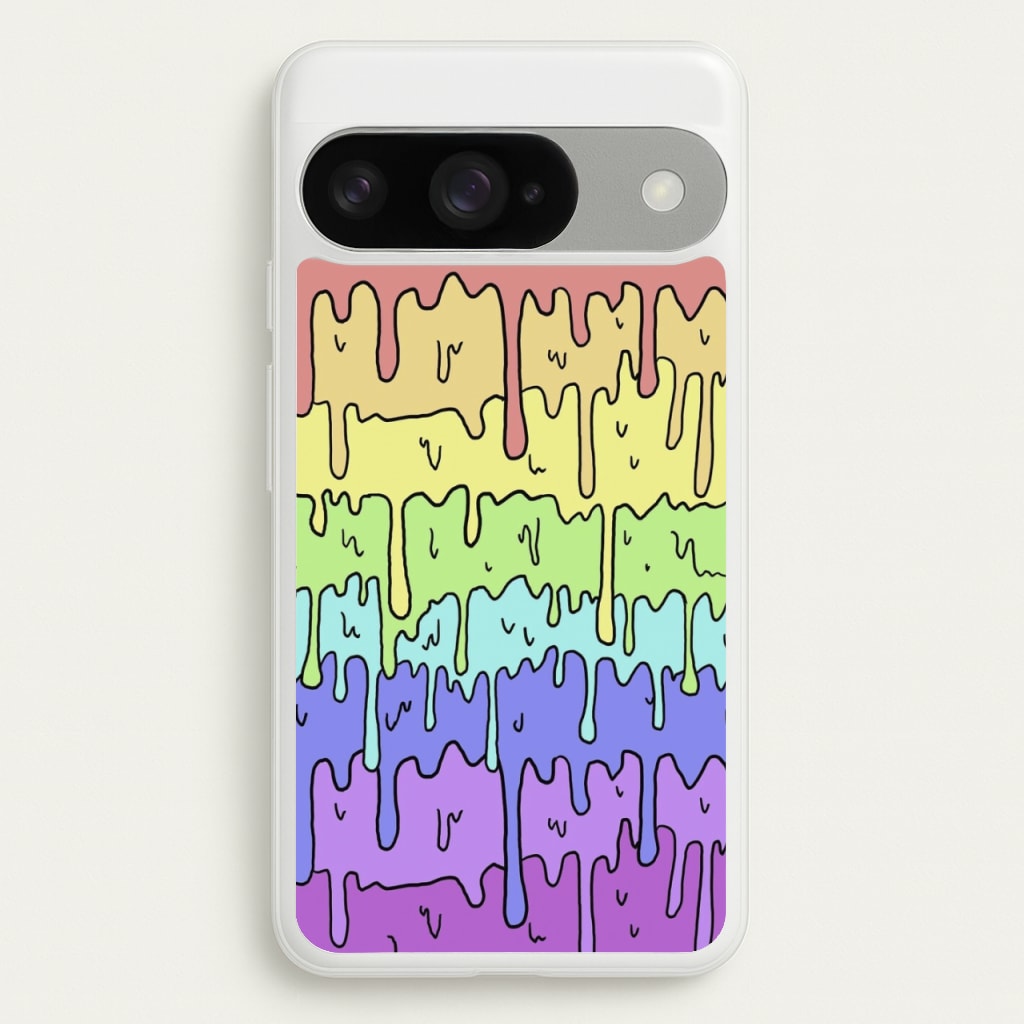 Dripping Rainbow Phone Case for Google Pixel 10 / 10 Pro