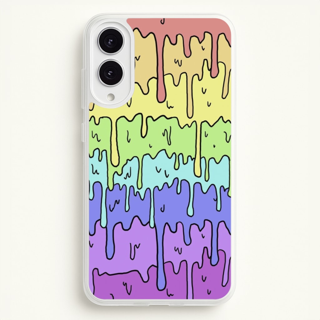 Dripping Rainbow - Pattern Phone Case for Galaxy S25 Edge