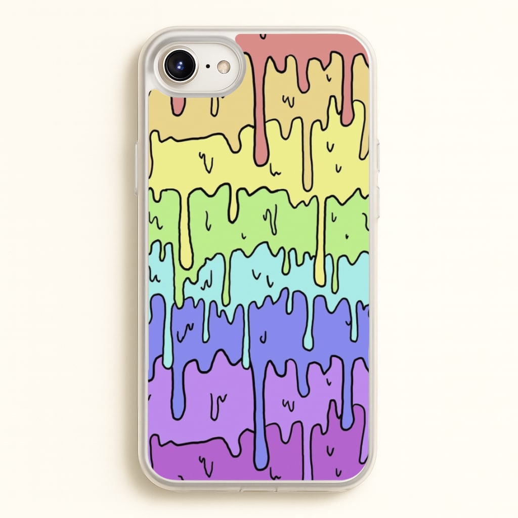 Dripping Rainbow - Pattern Phone Case for iPhone 6 / 7 / 8 / SE