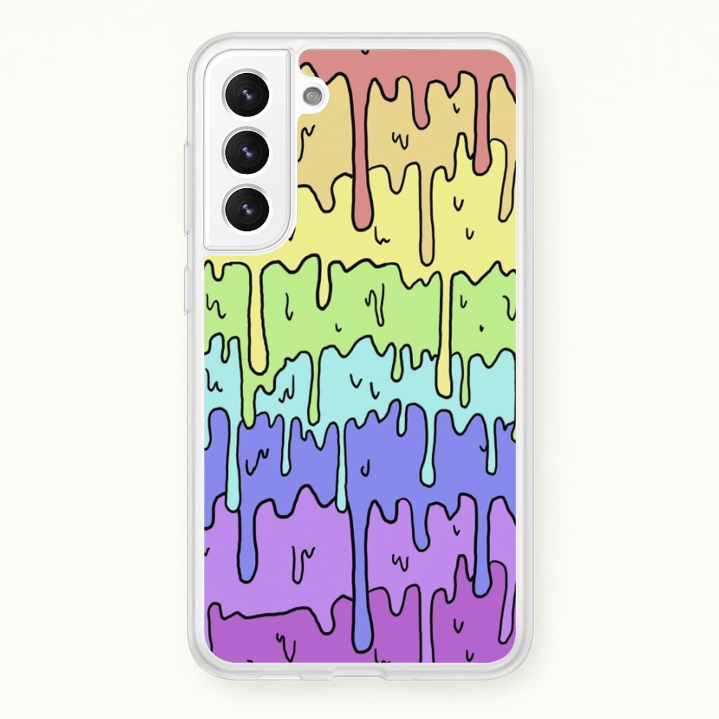 Dripping Rainbow - Pattern Phone Case for Galaxy S21 Plus