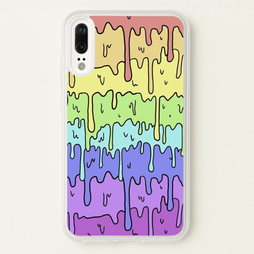 Dripping Rainbow - Pattern Phone Case for Huawei P20
