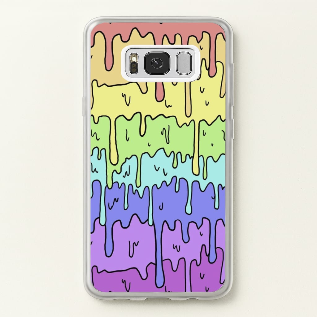 Dripping Rainbow - Pattern Phone Case for Galaxy S8