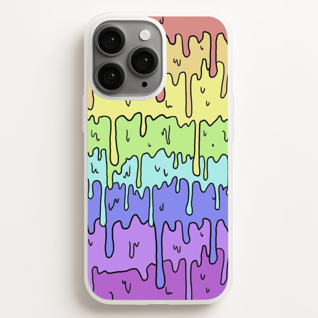 Dripping Rainbow - Pattern Phone Case for iPhone 12 Pro Max
