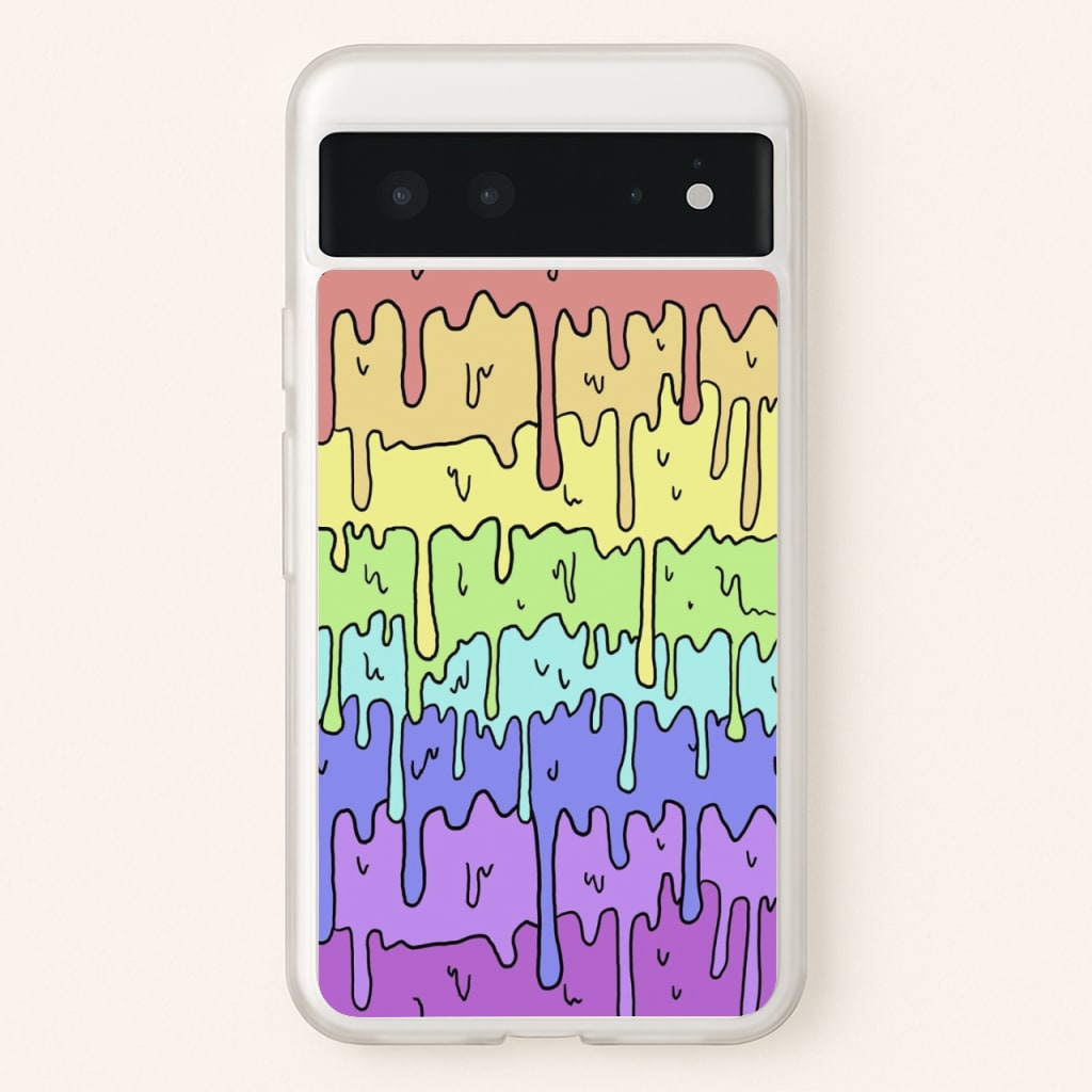 Dripping Rainbow - Pattern Phone Case for Google Pixel 6