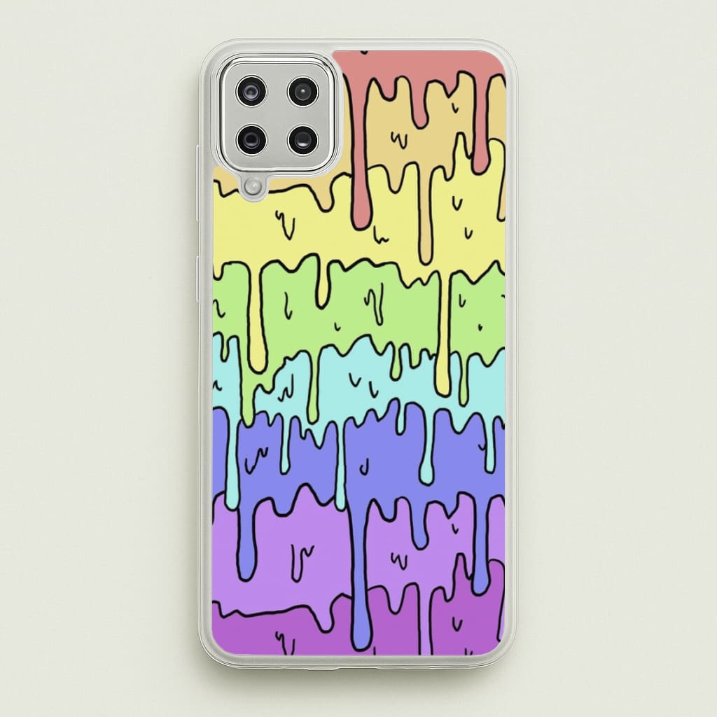 Dripping Rainbow - Pattern Phone Case for Galaxy A12