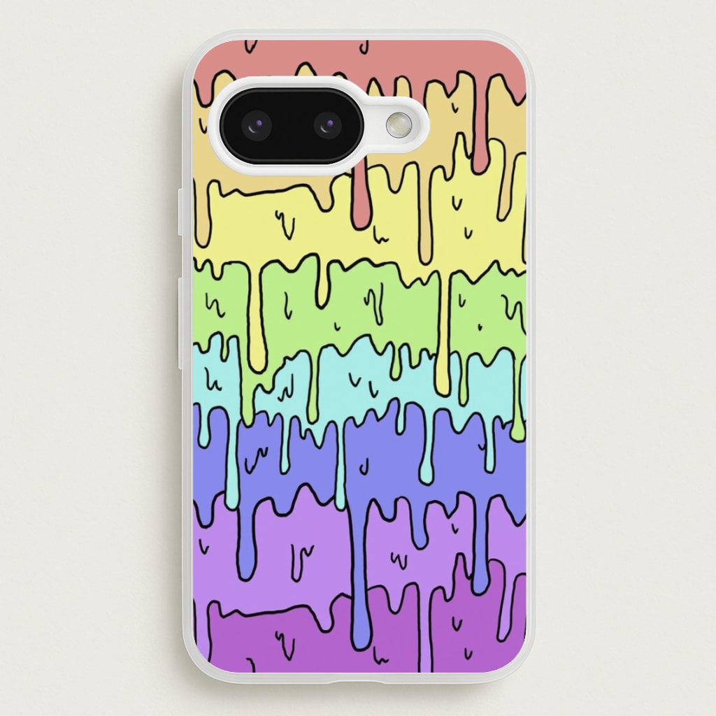 Dripping Rainbow - Pattern Phone Case for Google Pixel 9a