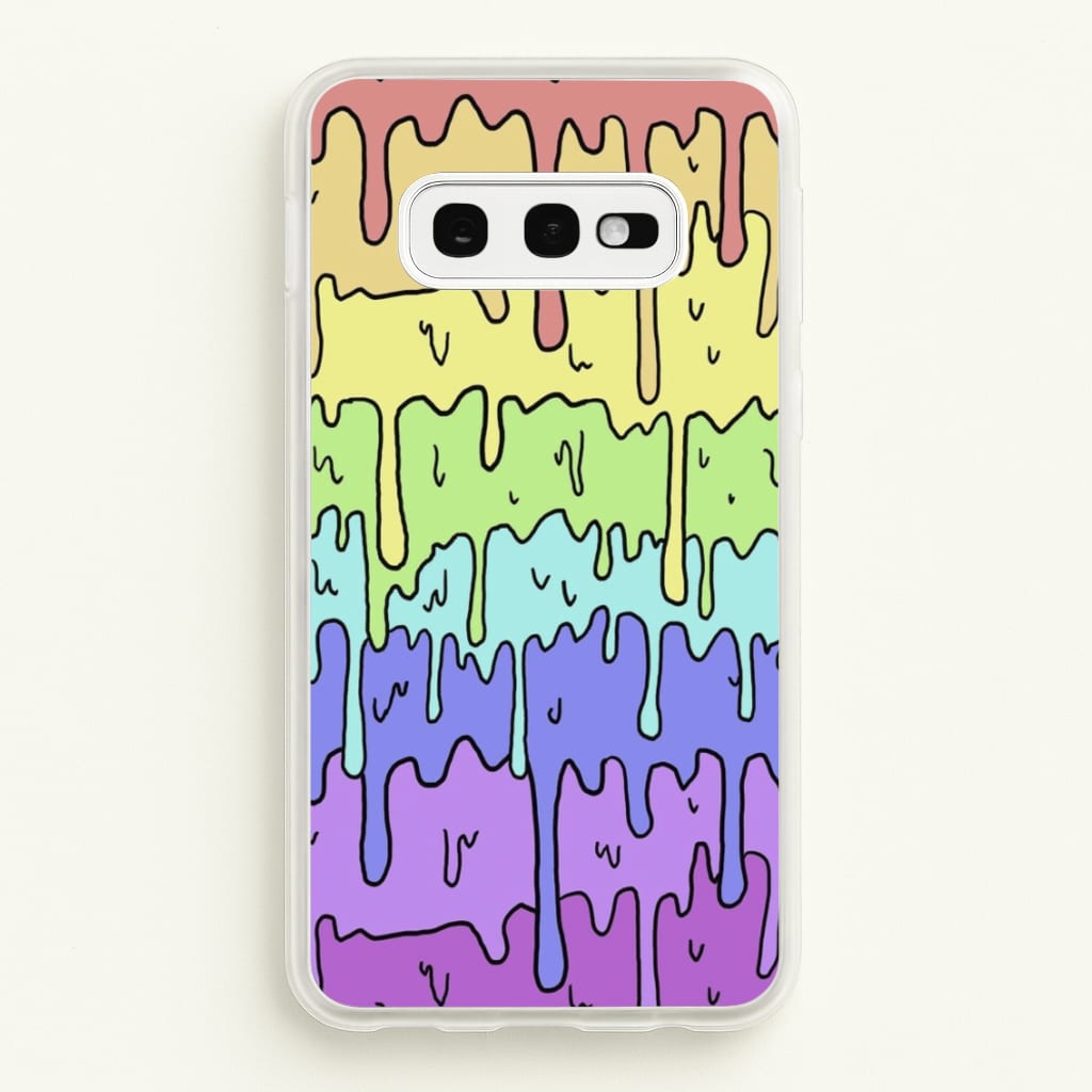 Dripping Rainbow - Pattern Phone Case for Galaxy S10e