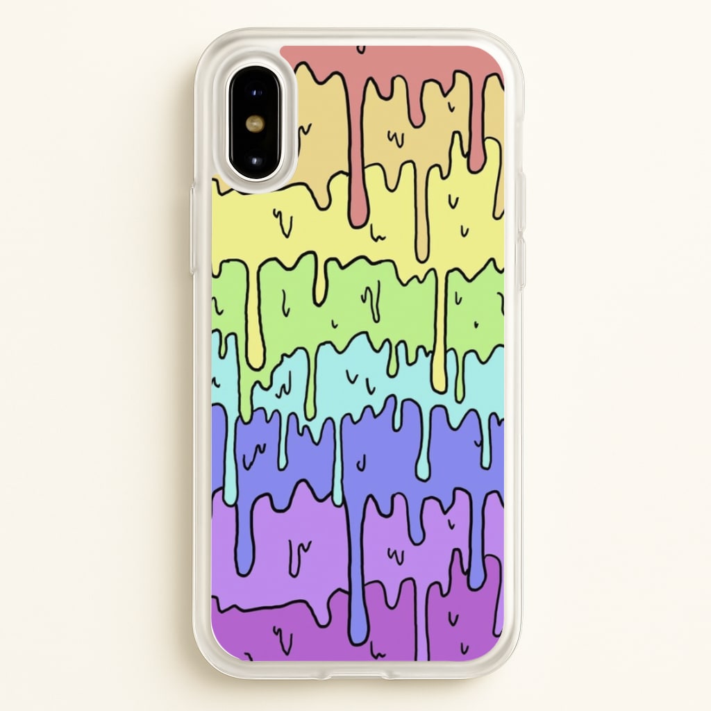 Dripping Rainbow - Pattern Phone Case for iPhone X / XS