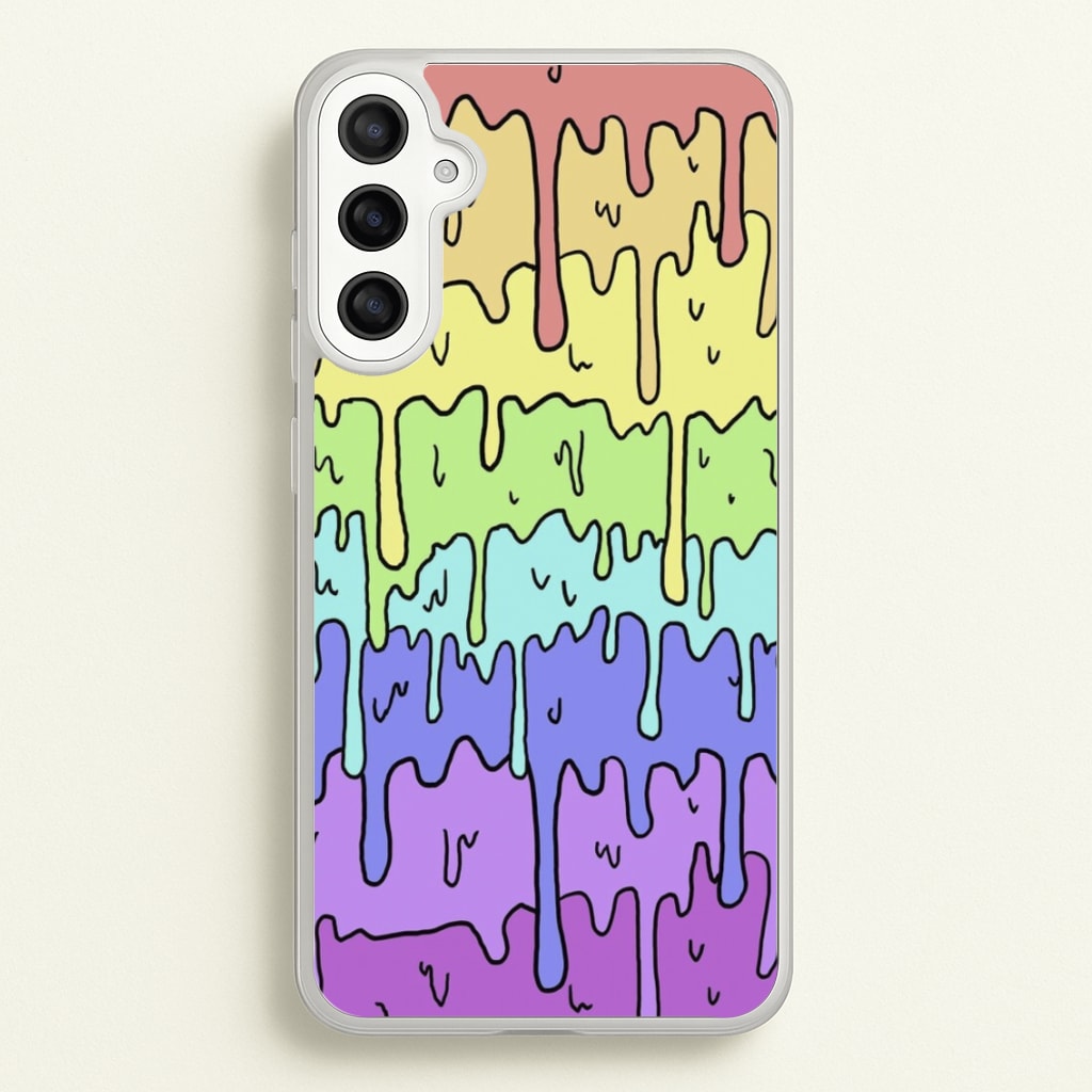 Dripping Rainbow - Pattern Phone Case for Galaxy A34