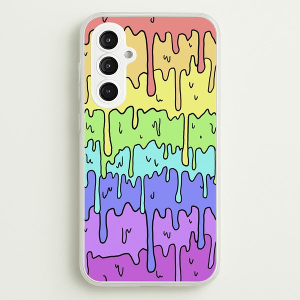 Dripping Rainbow - Pattern Phone Case for Galaxy S23FE